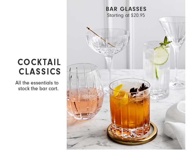 Bar Glasses - Starting at $20.95