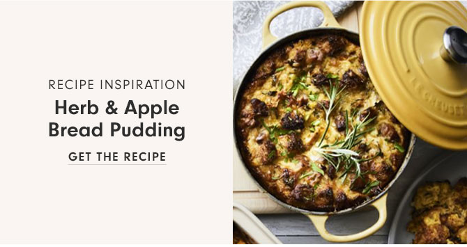 Recipe Inspiration - Herb & Apple Bread Pudding - Get the recipe