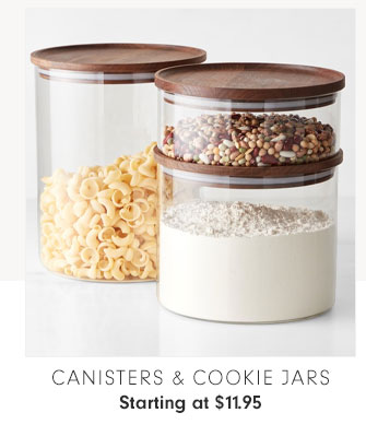 Canisters & Cookie Jars Starting at $11.95