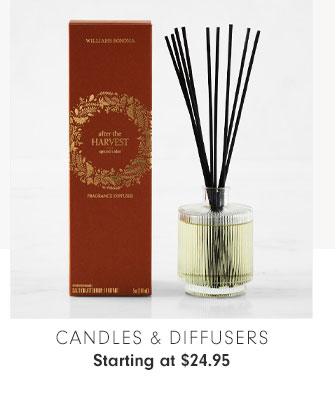 Candles & Diffusers Starting at $24.95