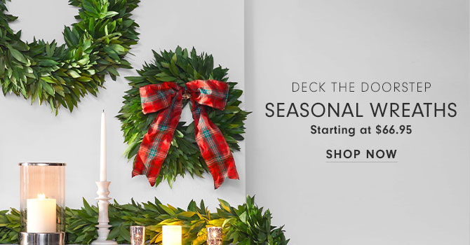 Deck the Doorstep - Seasonal Wreaths Starting at $66.95 - Shop now