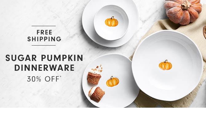 SUGAR PUMPKIN DINNERWARE - 30% OFF*