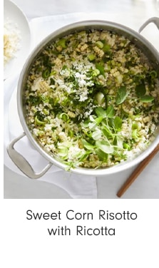 Sweet Corn Risotto with Ricotta