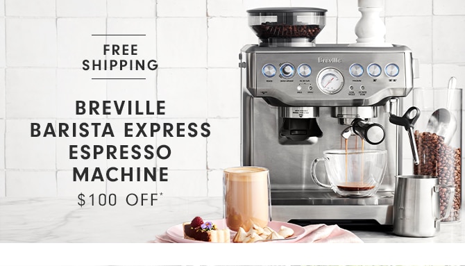 BREVILLE BARISTA EXPRESS ESPRESSO MACHINE - $100 OFF*