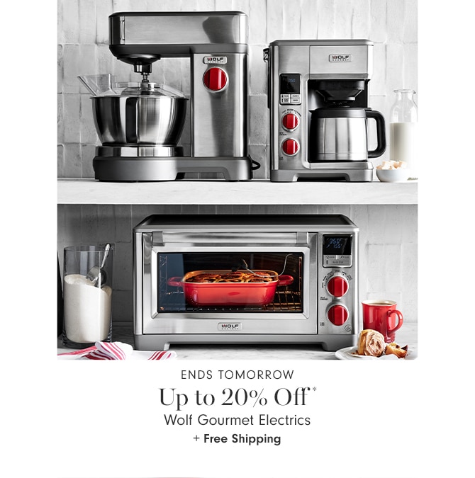 Up to 20% Off* Wolf Gourmet Electrics + Free Shipping