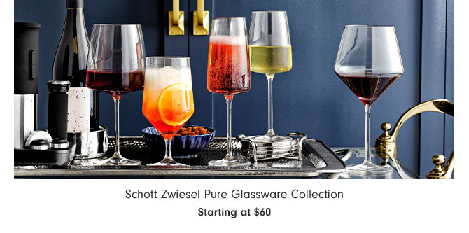 Schott Zwiesel Pure Glassware Collection Starting at $60