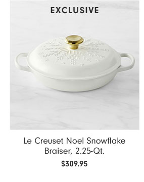 Le Creuset Noel Snowflake Braiser, 2.25-Qt. $309.95