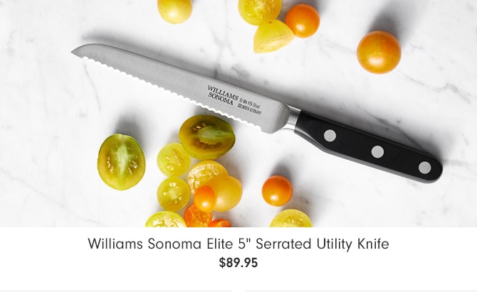 Williams Sonoma Elite 5" Serrated Utility Knife - $89.95