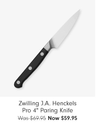 Zwilling J.A. Henckels Pro 4" Paring Knife - Now $59.95