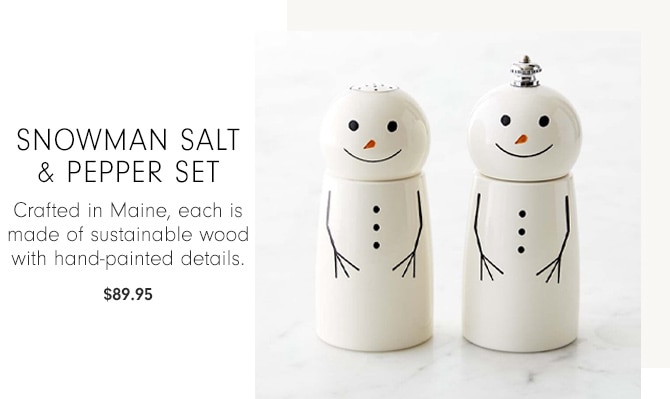 Snowman Salt & Pepper Set - $89.95