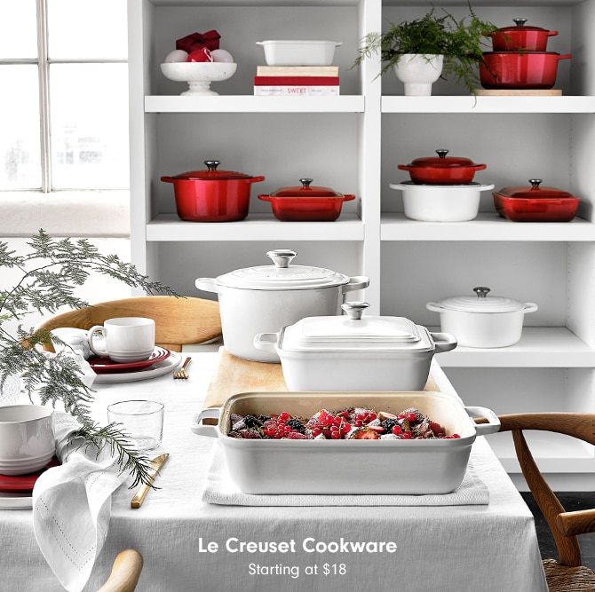 Le Creuset Cookware Starting at $14