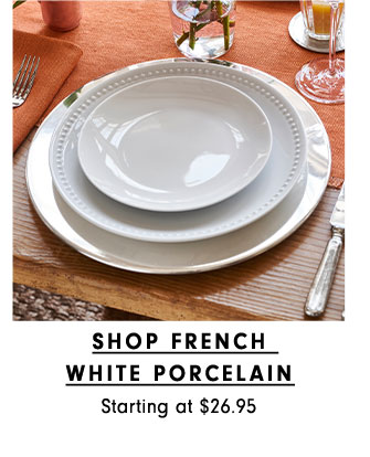 Shop french white porcelain Starting at $26.95