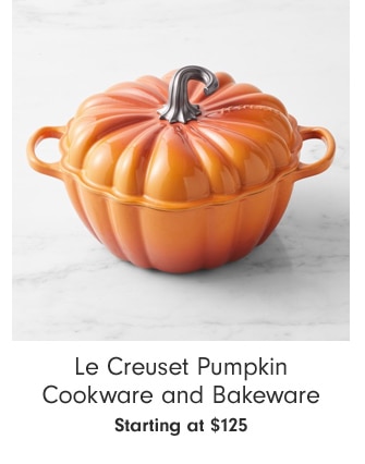 Le Creuset Pumpkin Cookware and Bakeware - Starting at $34