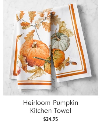 Heirloom Pumpkin Kitchen Towel - $24.95