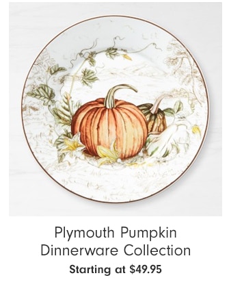 Plymouth Pumpkin Dinnerware Collection - Starting at $49.95