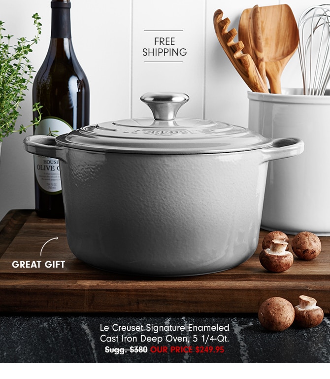 Le Creuset Signature Enameled Cast Iron Deep Oven, 5 1/4-Qt. - Our Price $249.95