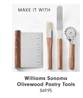 MAKE IT WITH - Williams Sonoma Olivewood Pastry Tools $69.95