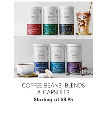 Coffee Beans, Blends & Capsules Starting at $8.95