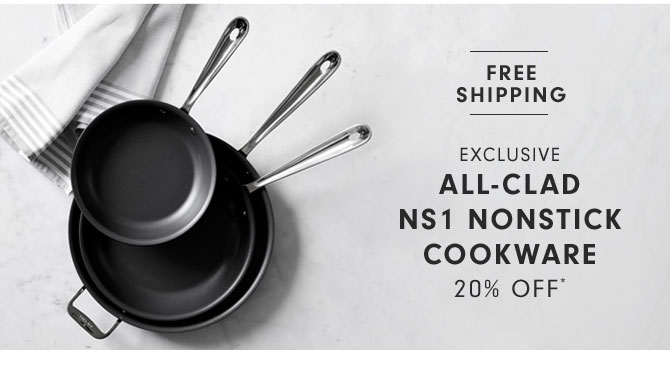 Exclusive- All-Clad NS1 Nonstick cookware 20% Off* Now $99.95