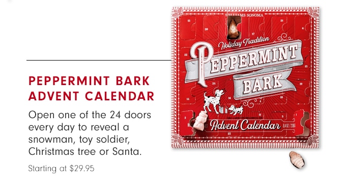 PEPPERMINT BARK ADVENT CALENDAR