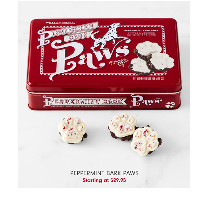 Peppermint Bark Paws Starting at $29.95