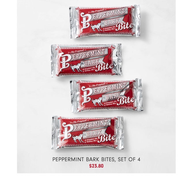 Peppermint Bark Bites, Set of 4 $23.80