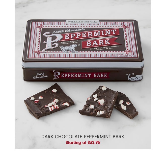 Dark Chocolate Peppermint Bark Starting at $32.95