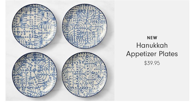 NEW Hanukkah Appetizer Plates $39.95