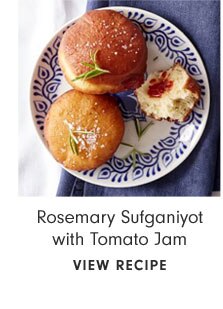 Rosemary Sufganiyot with Tomato Jam - VIEW RECIPE