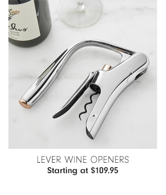 Lever Wine Openers - Starting at $109.95