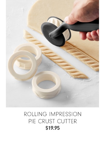 Rolling Impression Pie Crust Cutter - $19.95