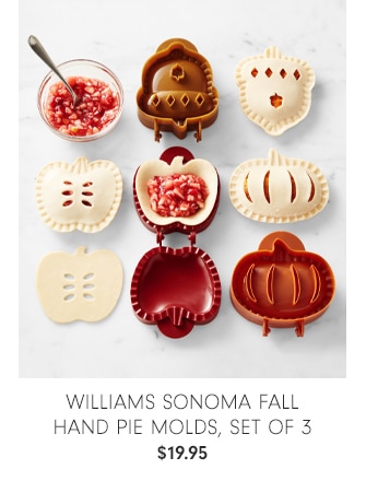 Williams Sonoma Fall Hand Pie Molds, Set of 3 - $19.95