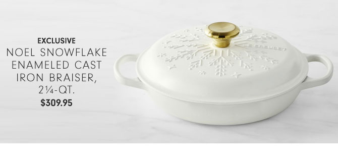 EXCLUSIVE - Noel Snowflake Enameled Cast Iron Braiser, 2¼-qt. $309.95