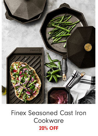 Finex Seasoned Cast Iron Cookware 20% off