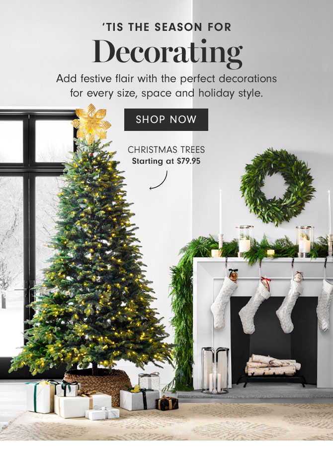 ’Tis The Season For Decorating - Shop Now - Christmas Trees Starting at $79.95