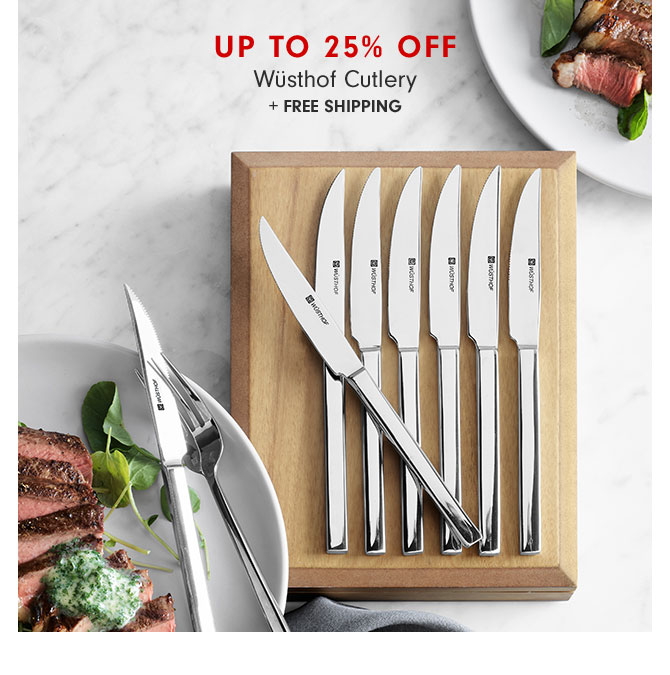 Up to 25% Off Wüsthof Cutlery + FREE SHIPPING