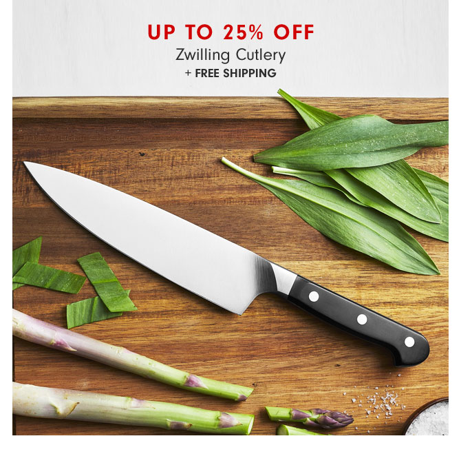 Up to 25% Off Zwilling Cutlery + FREE SHIPPING