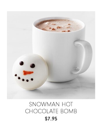 Snowman Hot Chocolate Bomb - $7.95