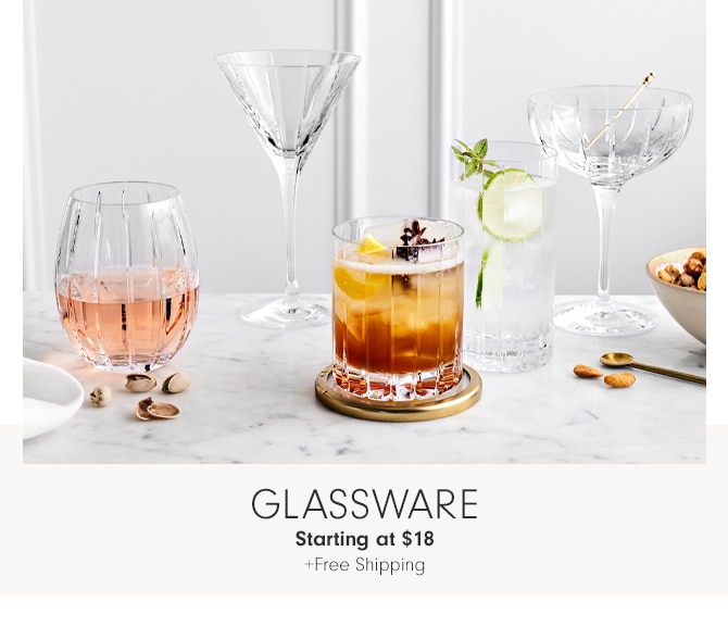 Glassware - Starting at $18 +Free Shipping