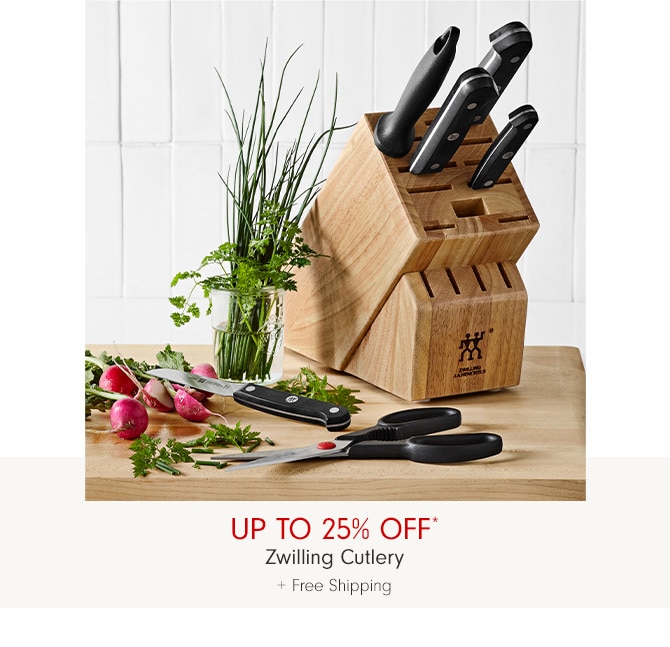 Up to 25% Off* Zwilling Cutlery + Free Shipping