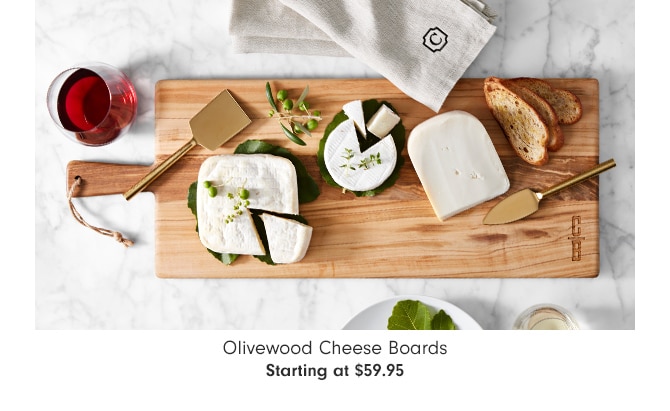 Olivewood Cheese Boards - Starting at $59.95