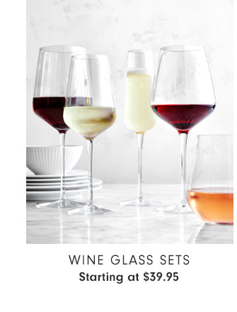 Wine Glass Sets - Starting at $39.95