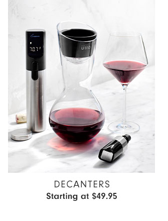 Decanters - Starting at $49.95