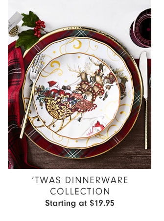 ‘Twas dinnerware Collection - Starting at $19.95