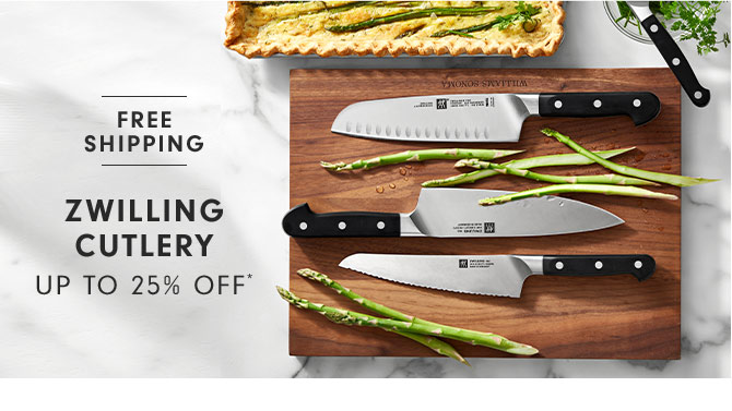 ZWILLING CUTLERY - UP TO 25% OFF*