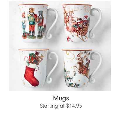 Mugs Starting at $14.95