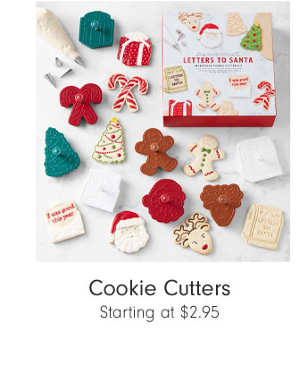 Cookie Cutters Starting at $2.95