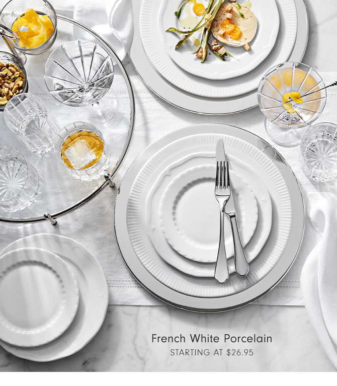 French White Porcelain Starting at $26.95