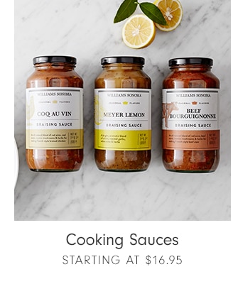 Cooking Sauces - starting at $16.95