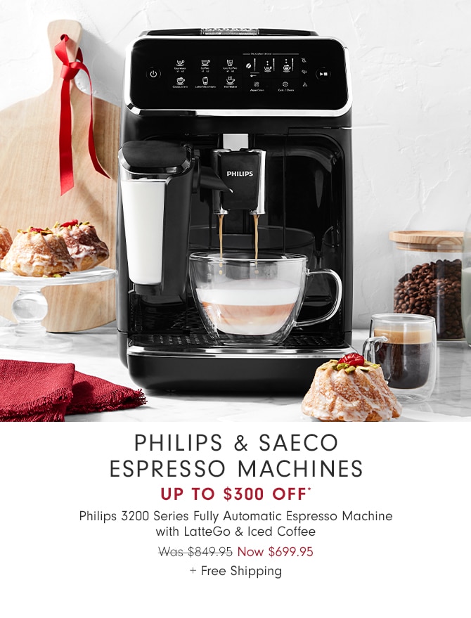 Philips & saeco espresso machines - up to $300 Off* - Now $699.95 + Free Shipping